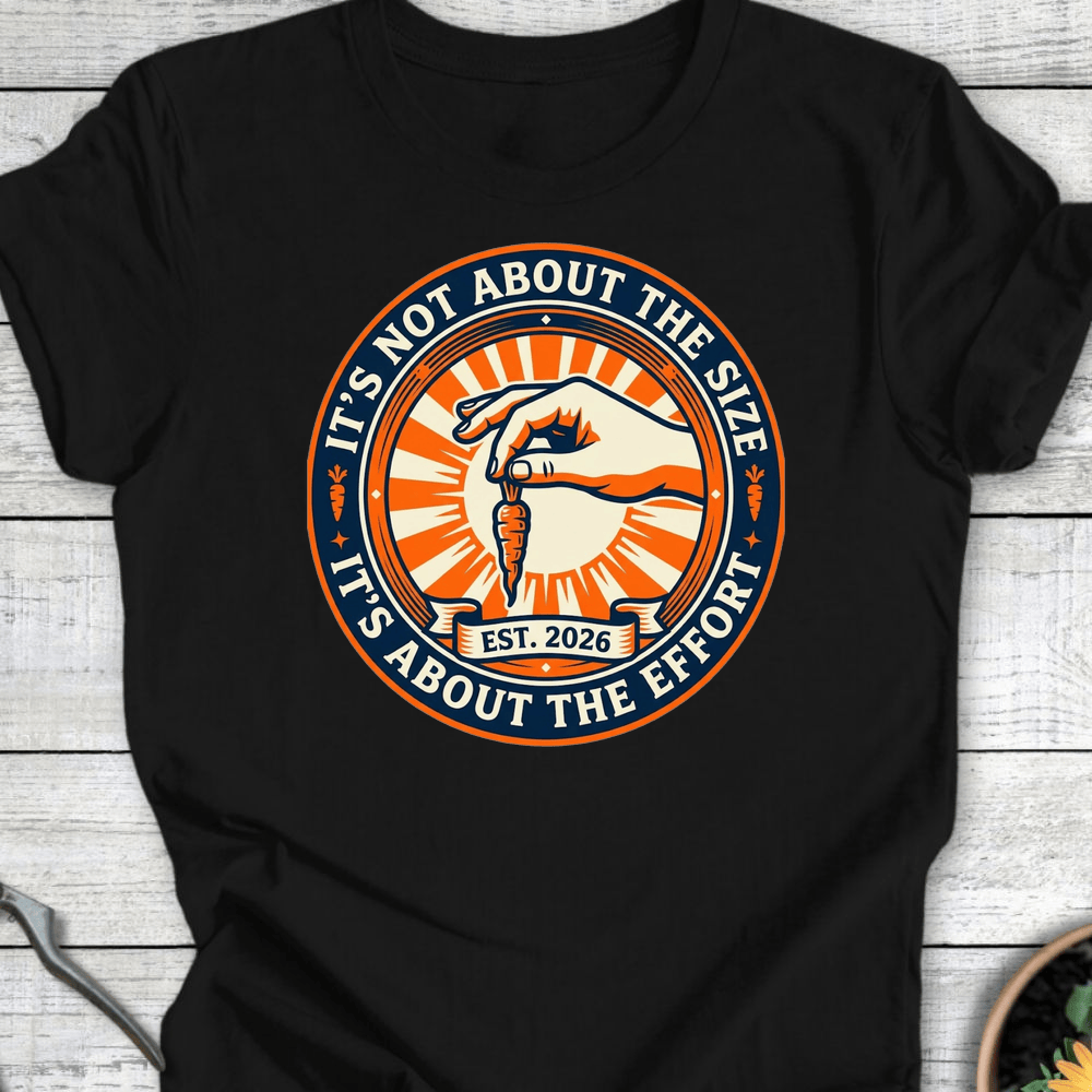 Printify T-Shirt Black / S Not About The Size T-Shirt