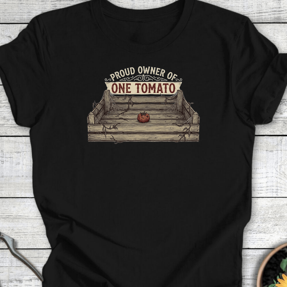 Printify T-Shirt Black / S One Tomato T-Shirt