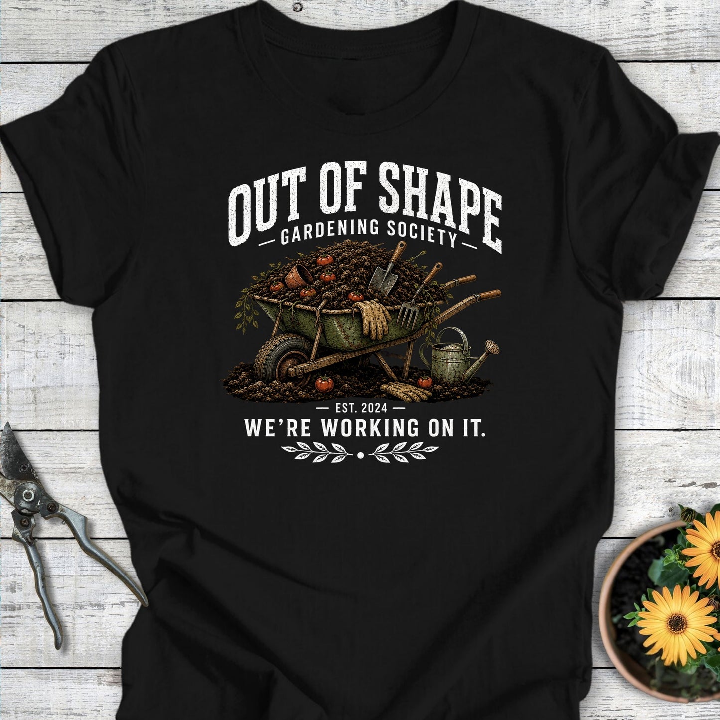 Printify T-Shirt Black / S Out of Shape T-Shirt