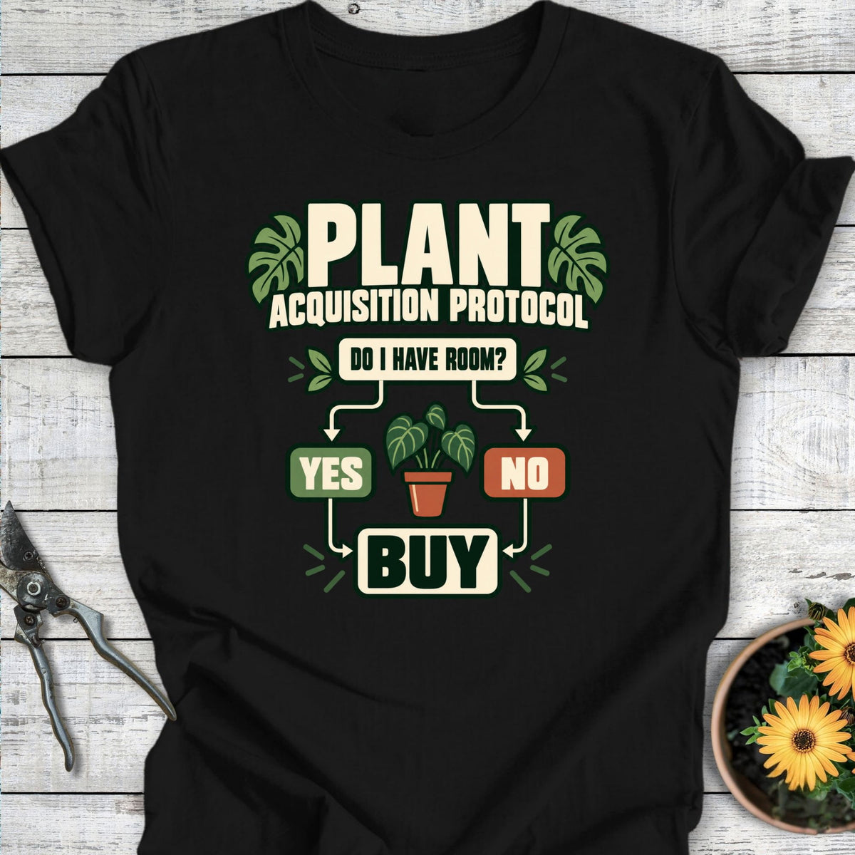 Printify T-Shirt Black / S Plant Acquisition T-Shirt