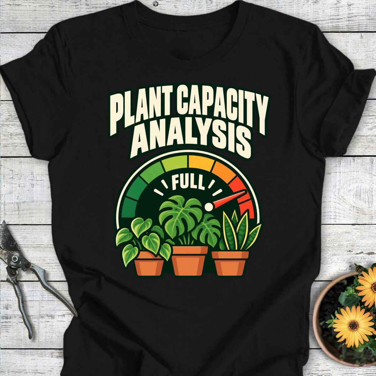Printify T-Shirt Black / S Plant Capacity T-Shirt