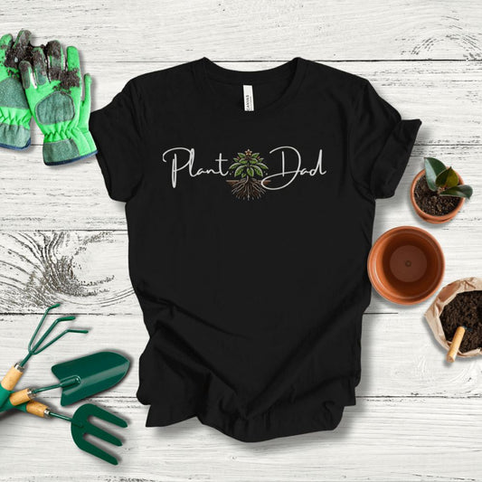 Printify T-Shirt Black / S Plant Dad T-Shirt