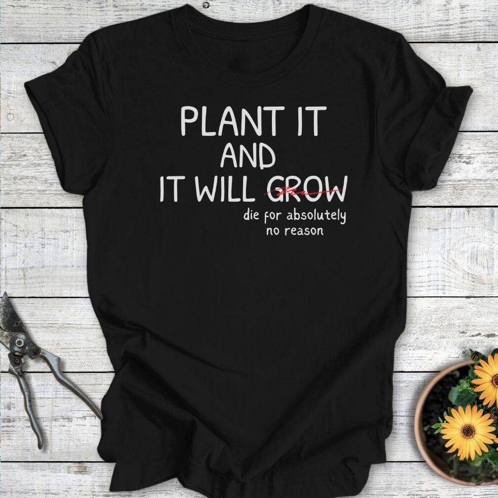 Printify T-Shirt Black / S Plant It