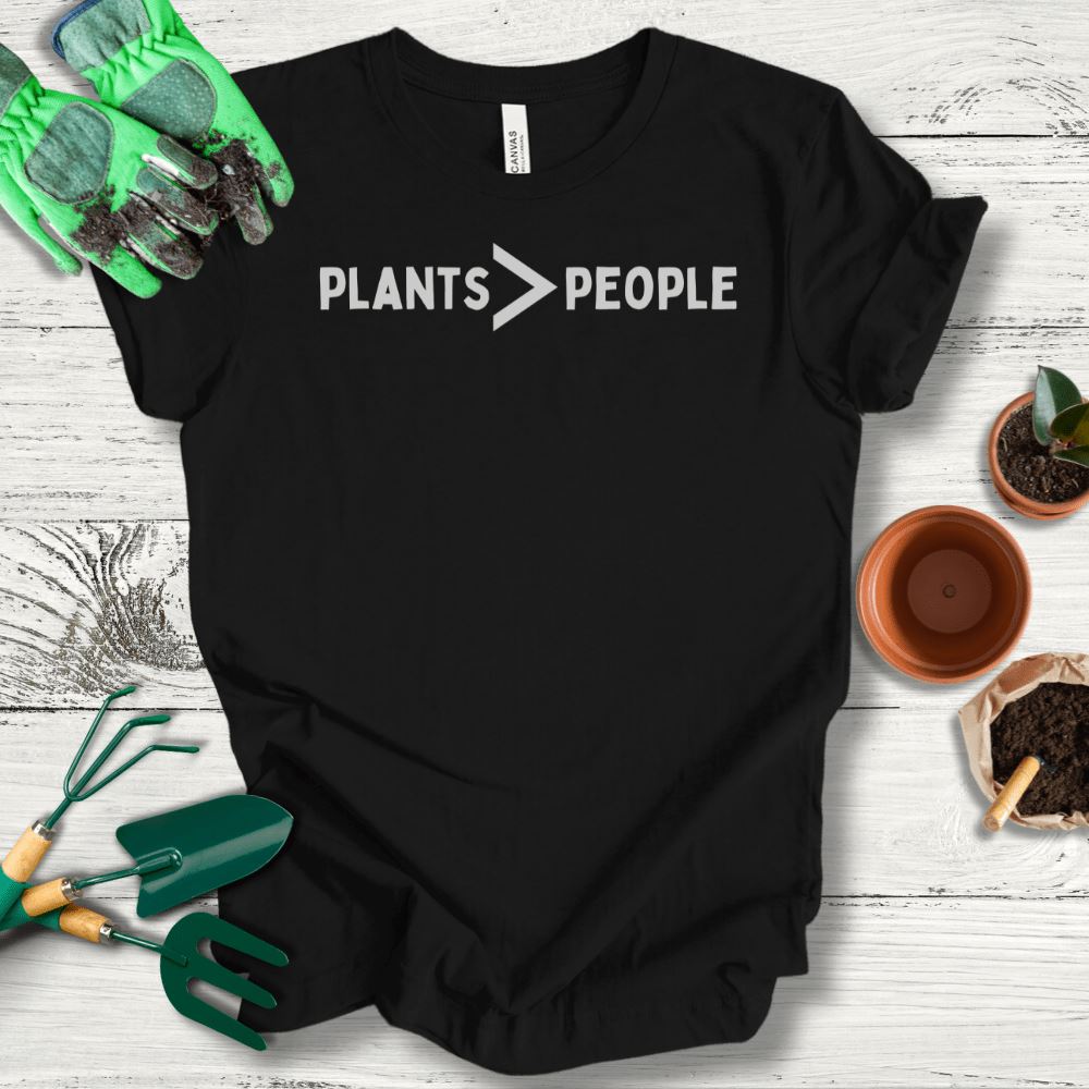 Printify T-Shirt Black / S Plants Greater Than People