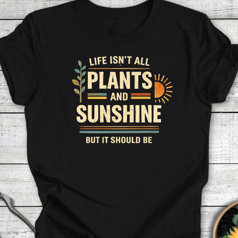 Printify T-Shirt Black / S Plants & Sunshine T-Shirt