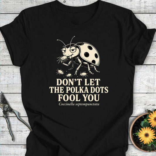 Printify T-Shirt Black / S Polka Dots T-Shirt