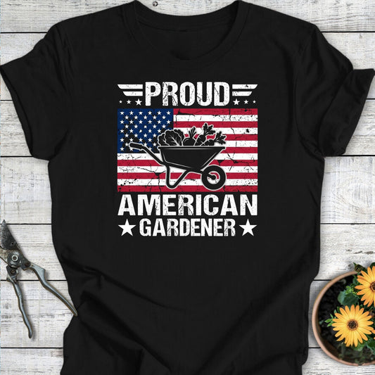 Printify T-Shirt Black / S Proud Gardener T-Shirt