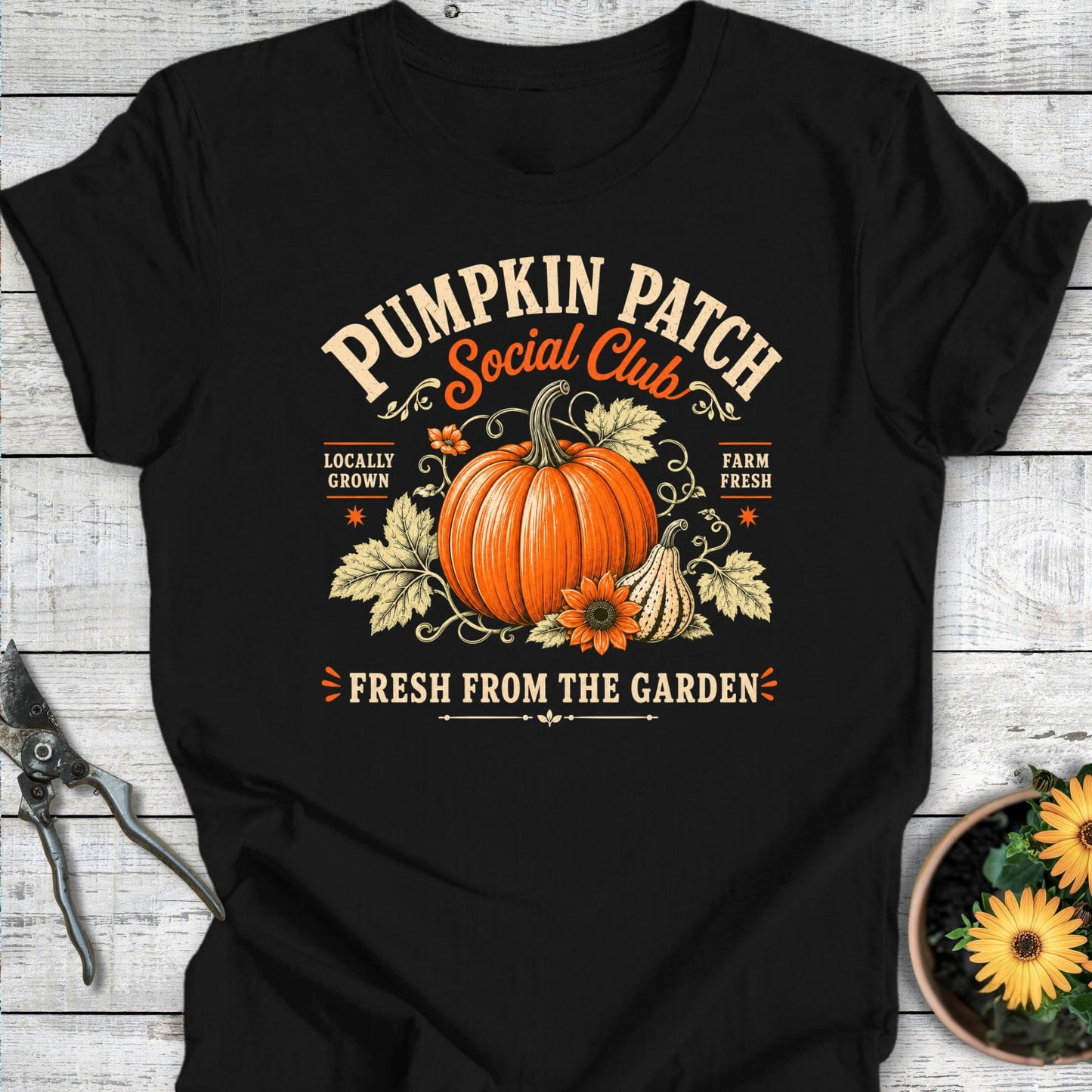 Printify T-Shirt Black / S Pumpkin Patch T-Shirt