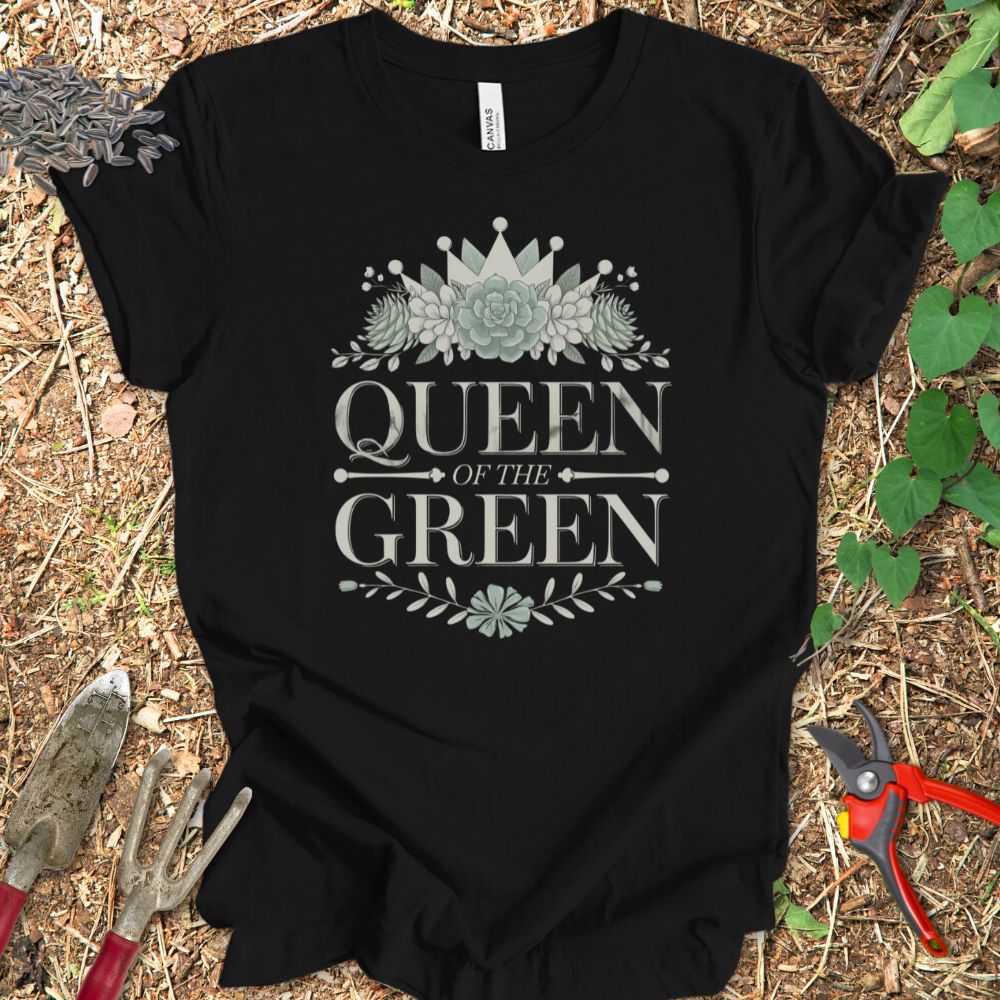 Printify T-Shirt Black / S Queen of the Green