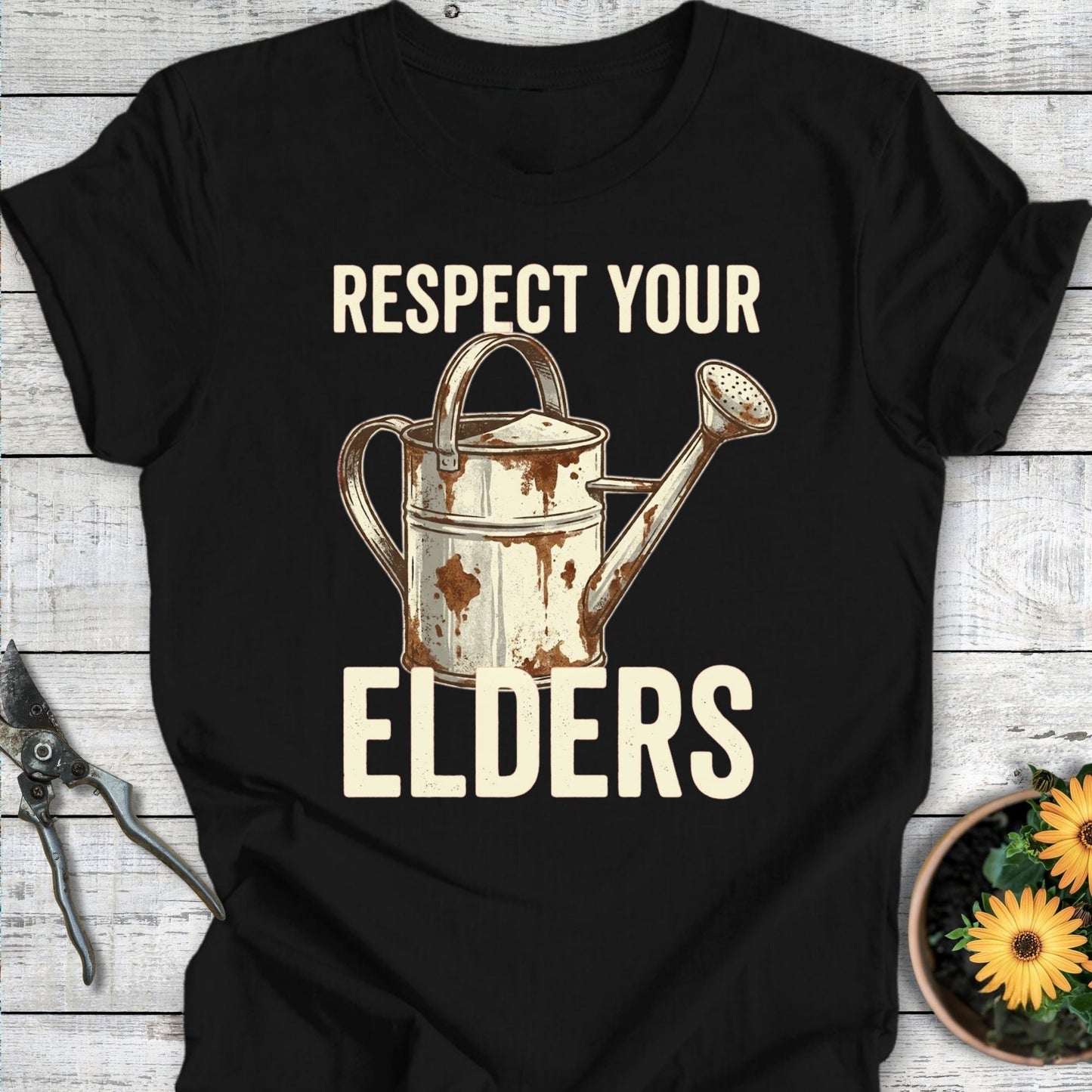 Printify T-Shirt Black / S Respect Your Elders T-Shirt