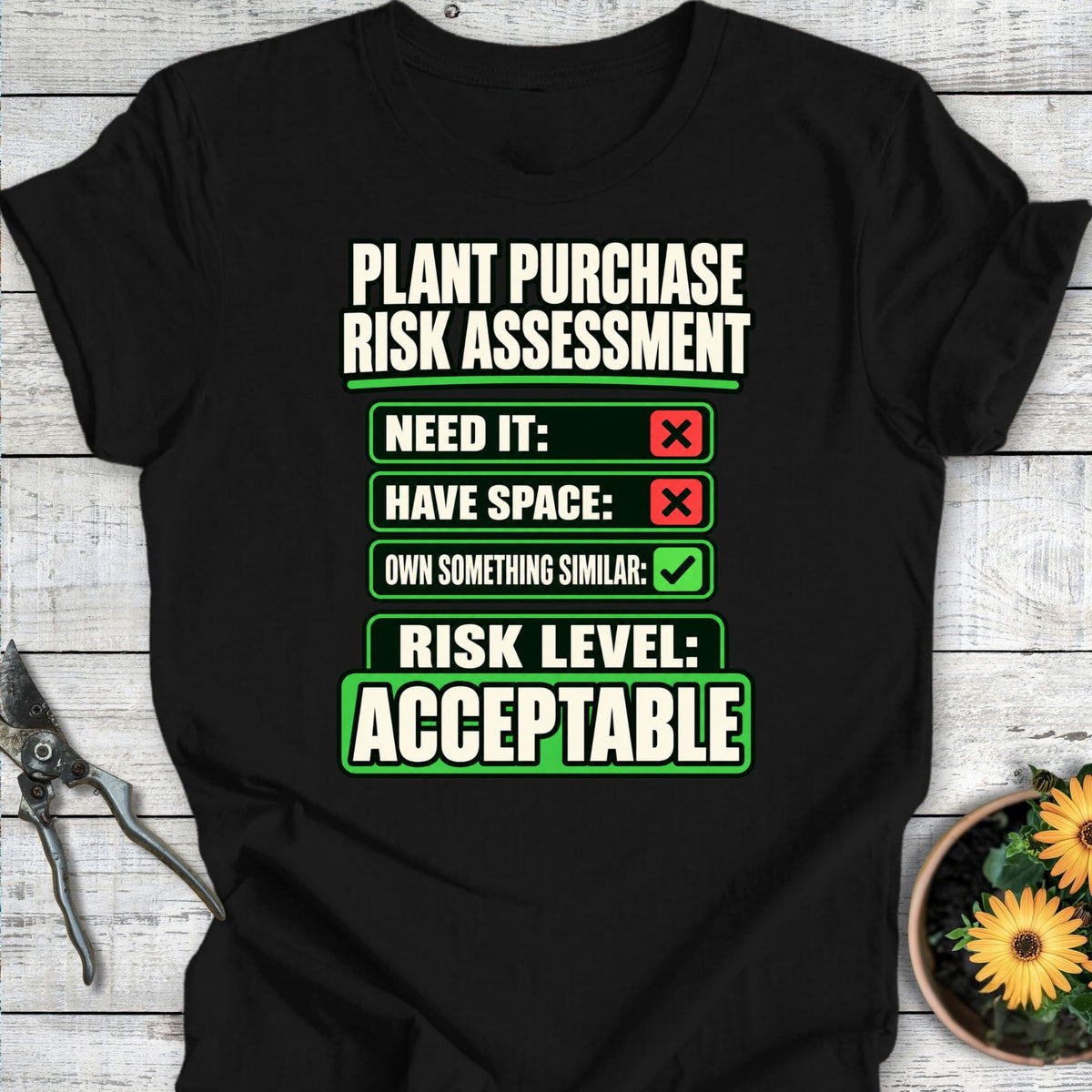 Printify T-Shirt Black / S Risk Assessment T-Shirt
