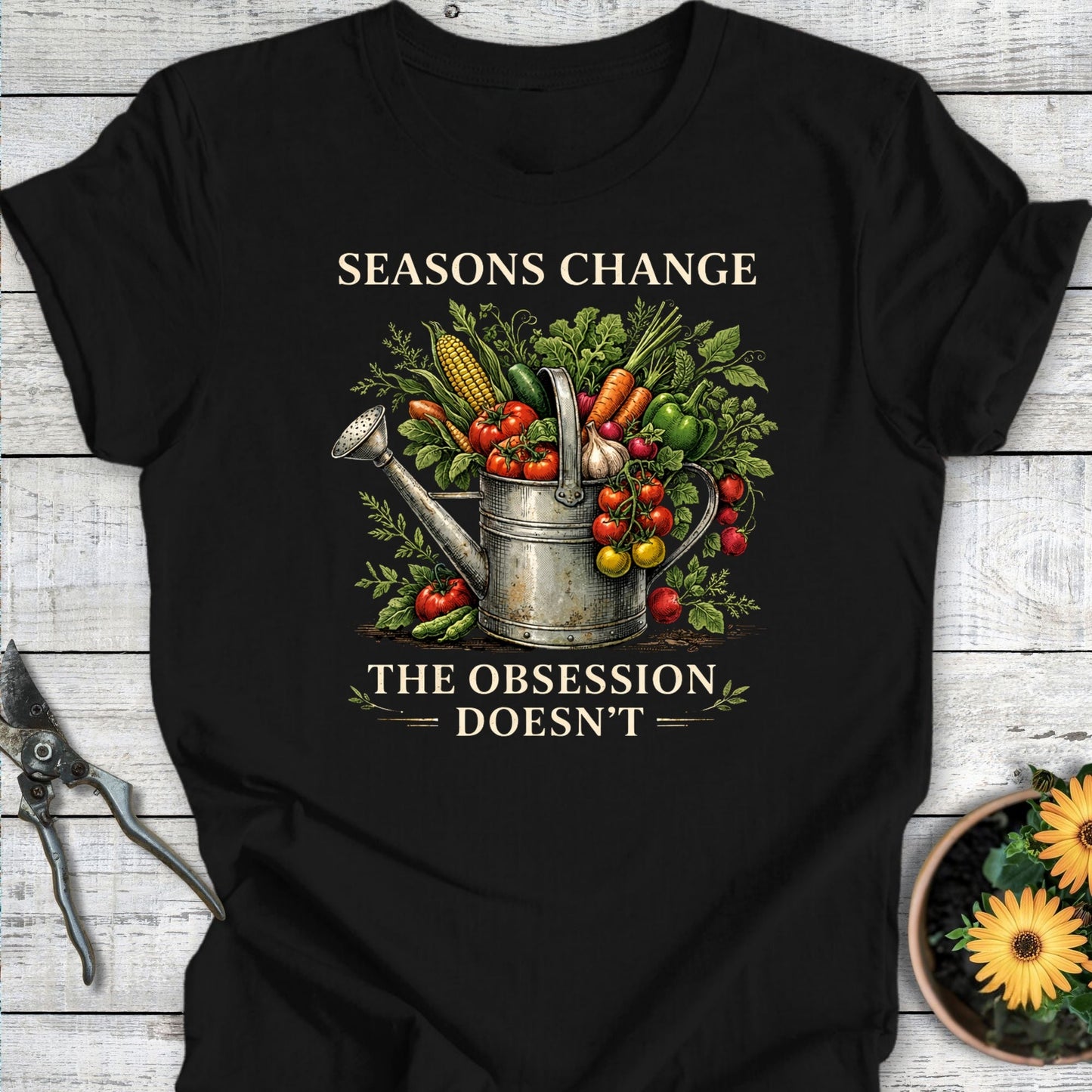 Printify T-Shirt Black / S Seasons Change T-Shirt