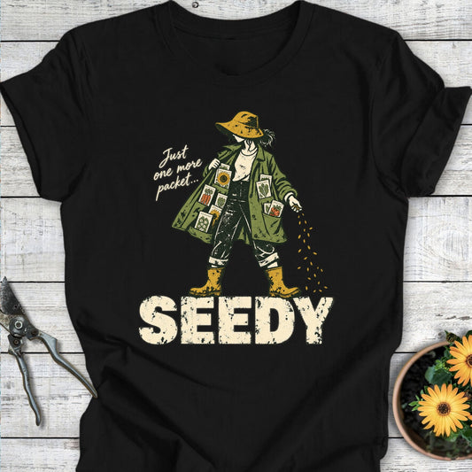 Printify T-Shirt Black / S Seedy T-Shirt