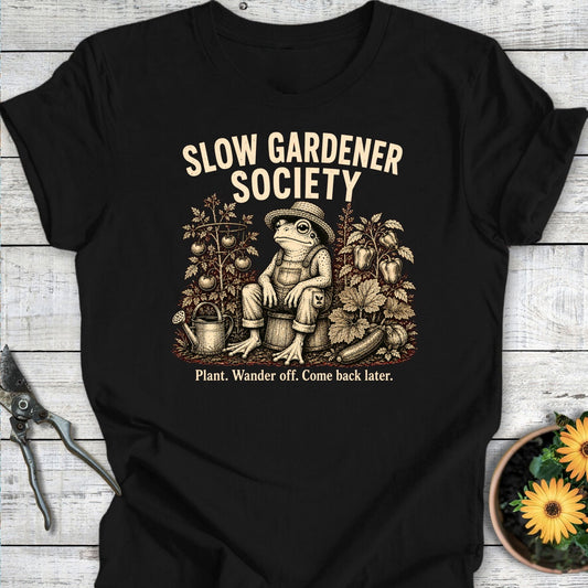 Printify T-Shirt Black / S Slow Gardener T-Shirt