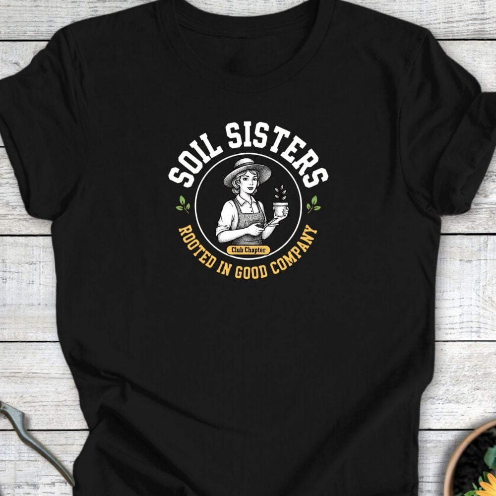 Printify T-Shirt Black / S Soil Sisters Version 2 T-Shirt