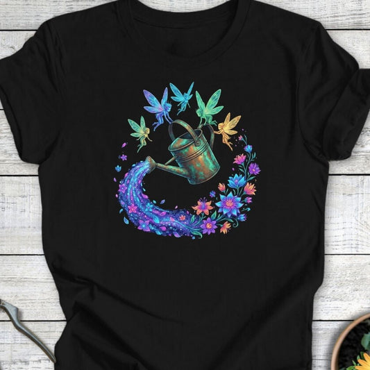Printify T-Shirt Black / S Sprite Watering T-Shirt