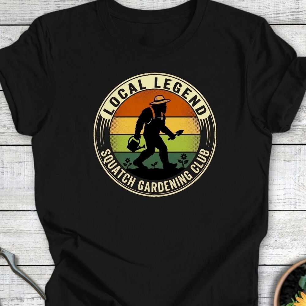 Printify T-Shirt Black / S Squatch Gardening Club T-Shirt