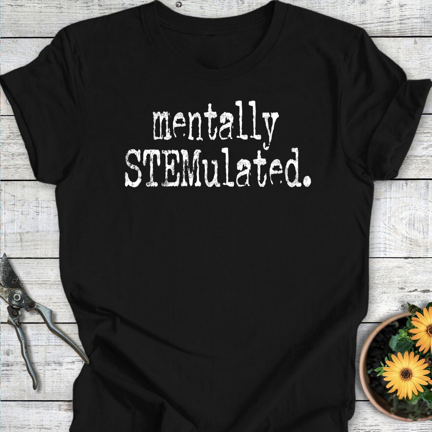 Printify T-Shirt Black / S Stemulated T-Shirt