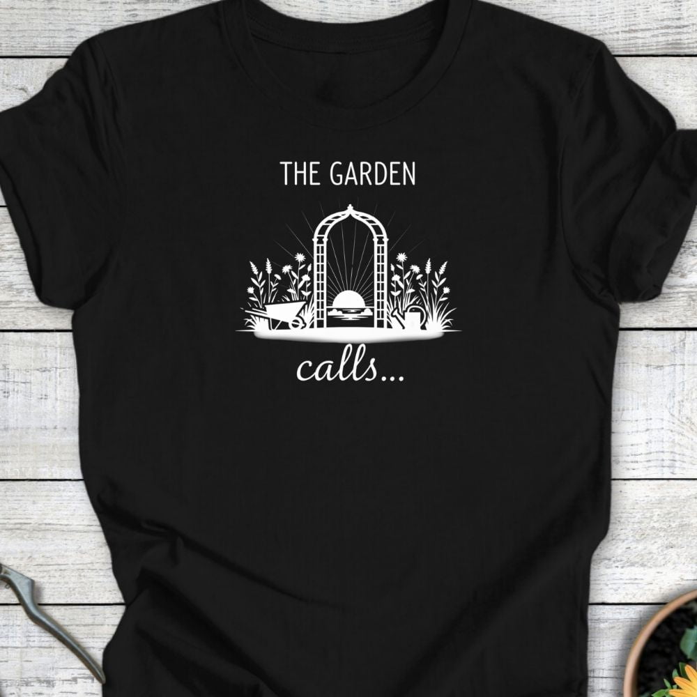 Printify T-Shirt Black / S the garden calls T-Shirt
