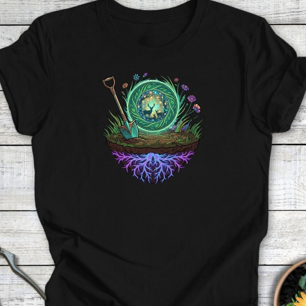 Printify T-Shirt Black / S The Garden Portal T-Shirt