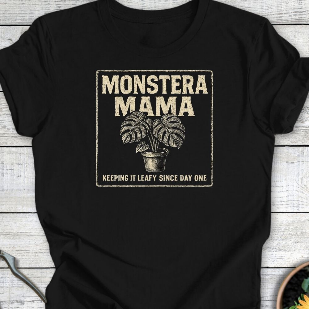 Printify T-Shirt Black / S The Monstera Mama T-Shirt