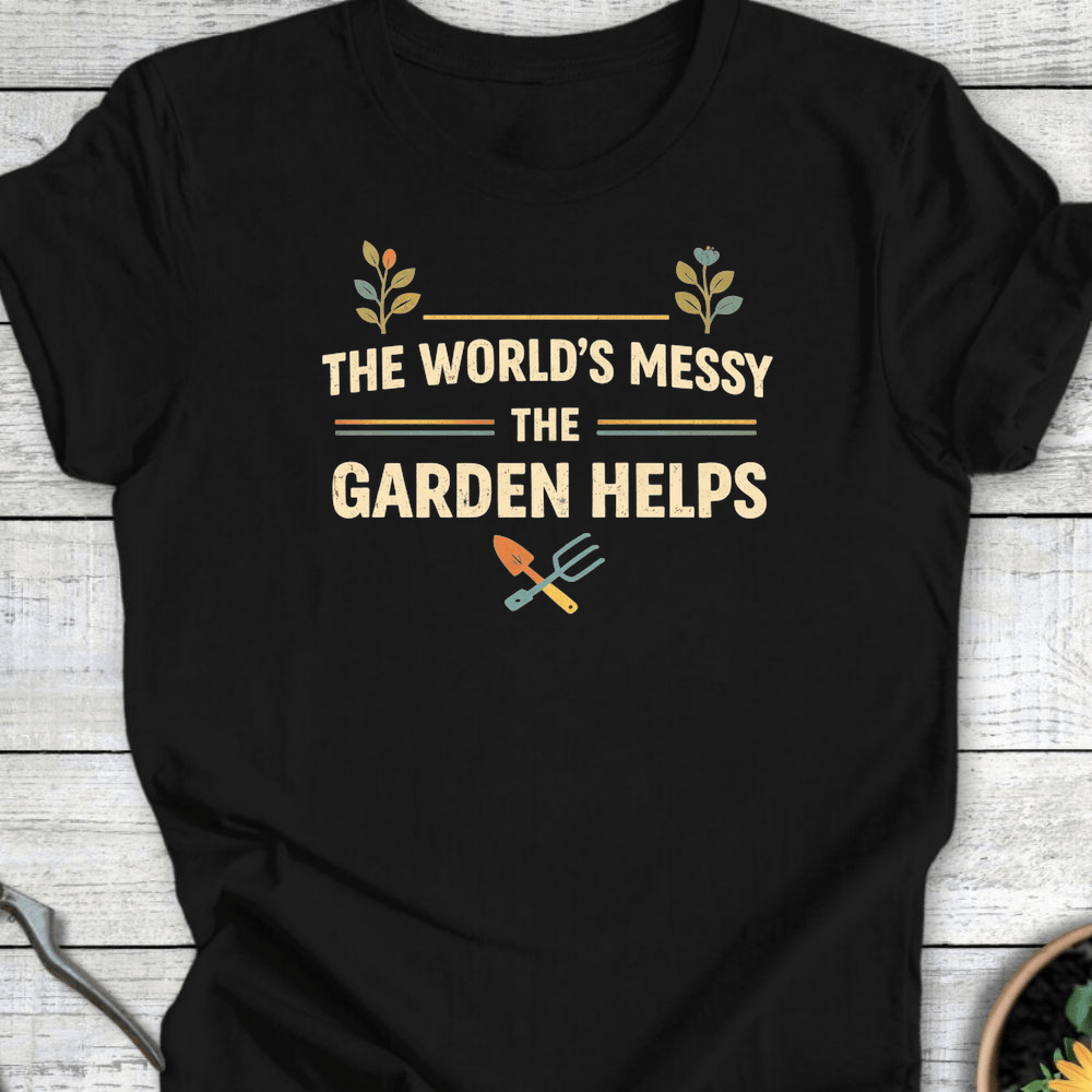 Printify T-Shirt Black / S The World's Messy T-Shirt