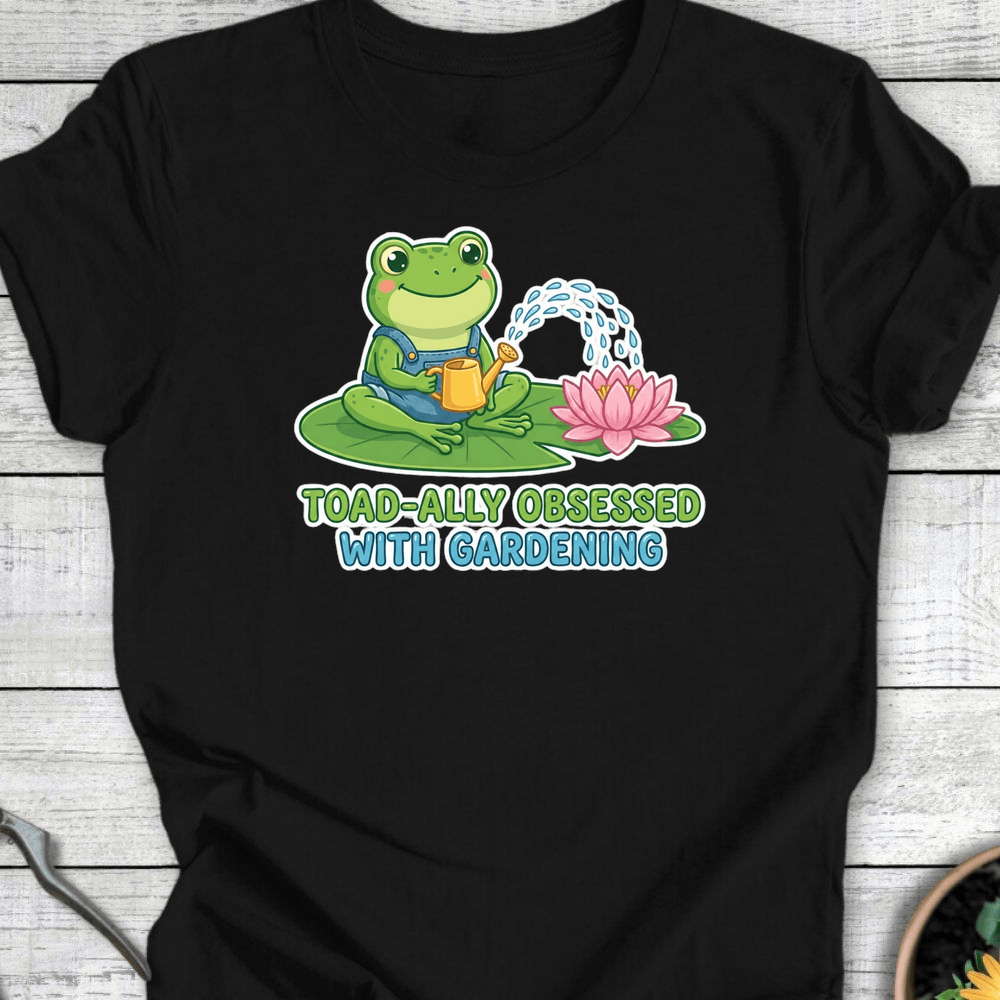 Printify T-Shirt Black / S Toad-ally Obsessed T-Shirt
