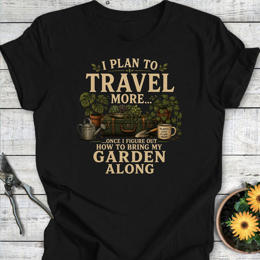 Printify T-Shirt Black / S Travel More T-Shirt