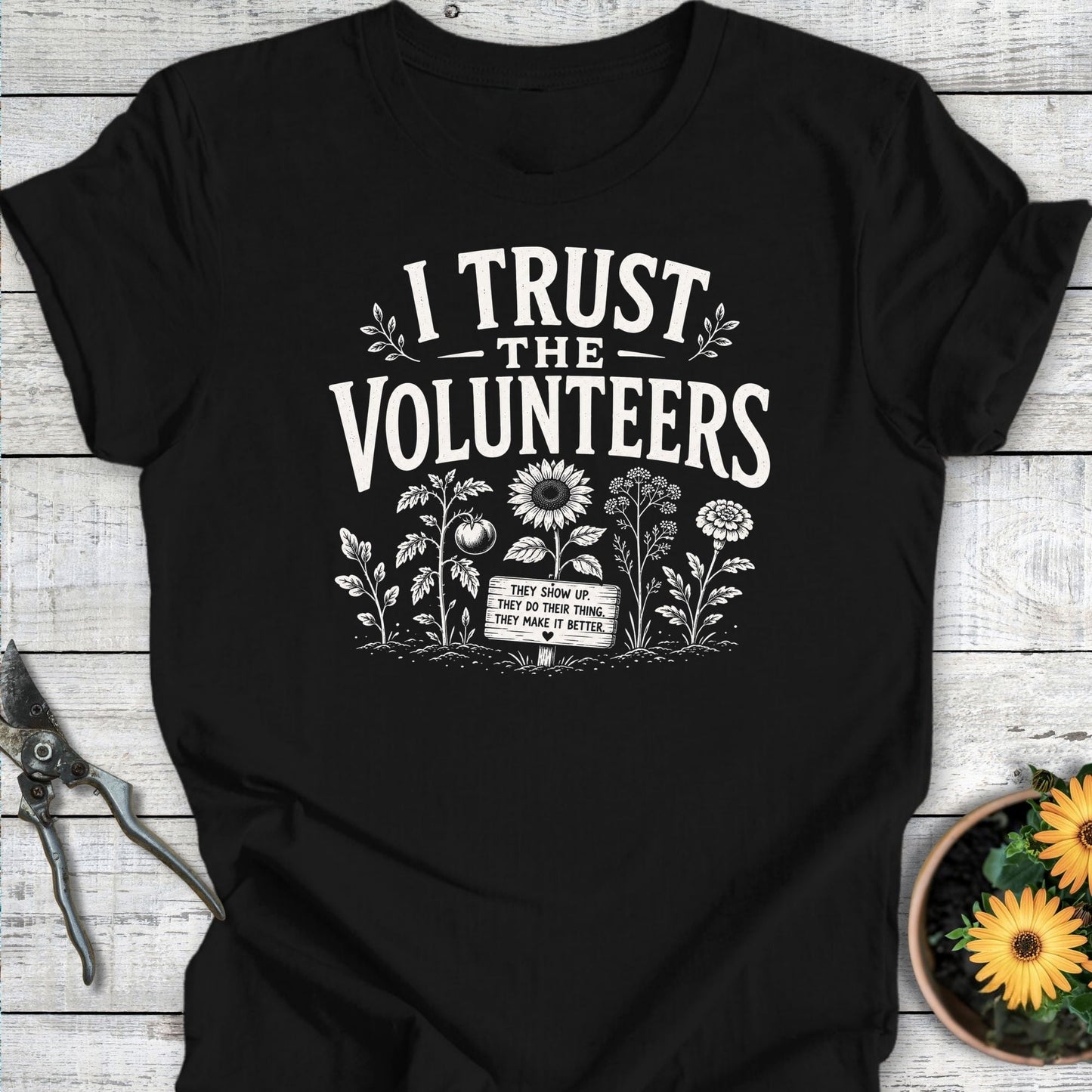 Printify T-Shirt Black / S Trust the Volunteers T-Shirt