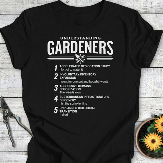 Printify T-Shirt Black / S Understanding Gardeners T-Shirt