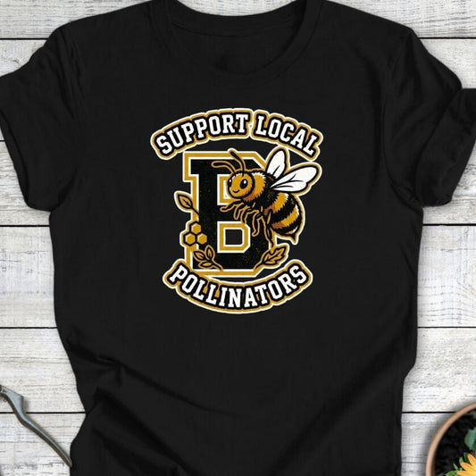 Printify T-Shirt Black / S Varsity Pollinnator T-Shirt