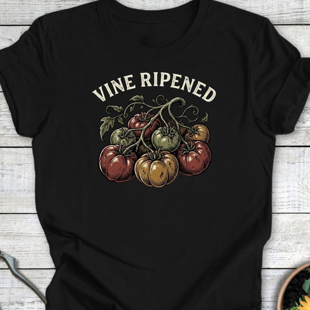 Printify T-Shirt Black / S Vine Ripened T-Shirt