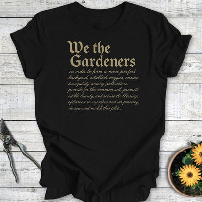 Printify T-Shirt Black / S We the Gardeners