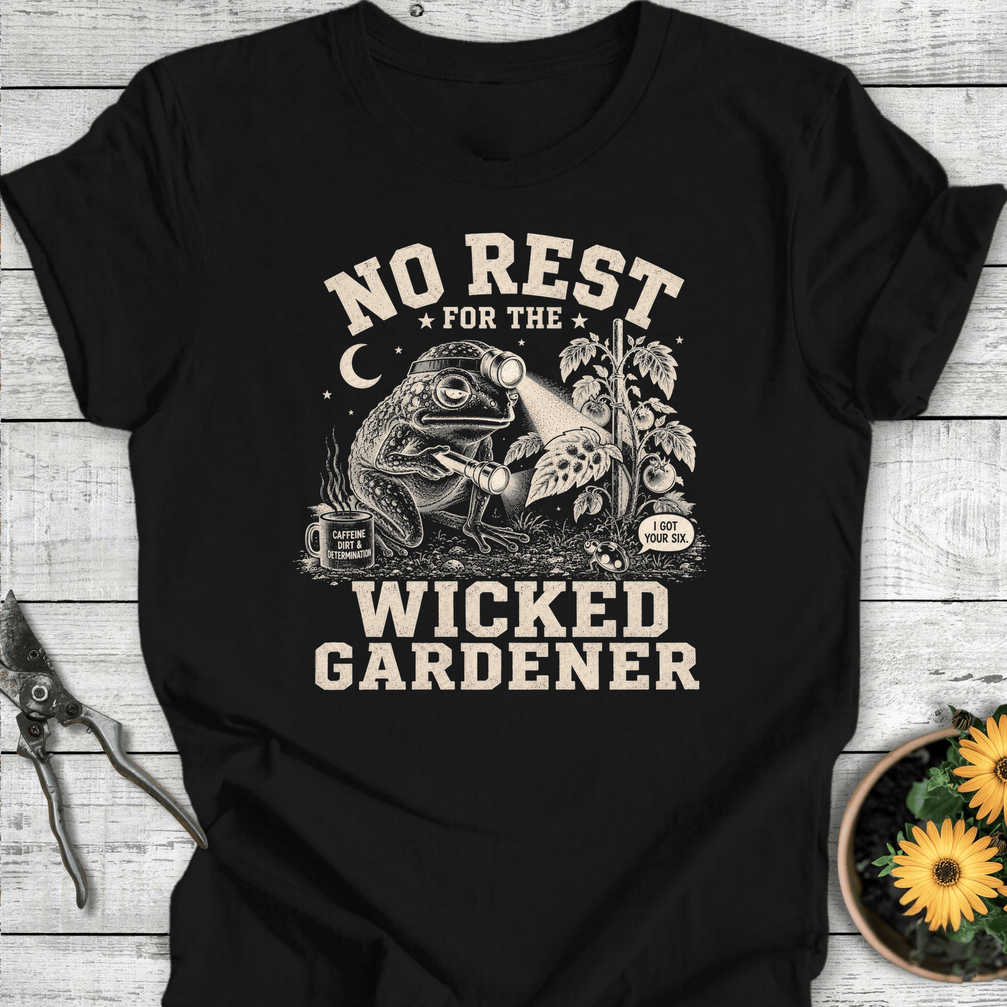 Printify T-Shirt Black / S Wicked Gardener T-Shirt