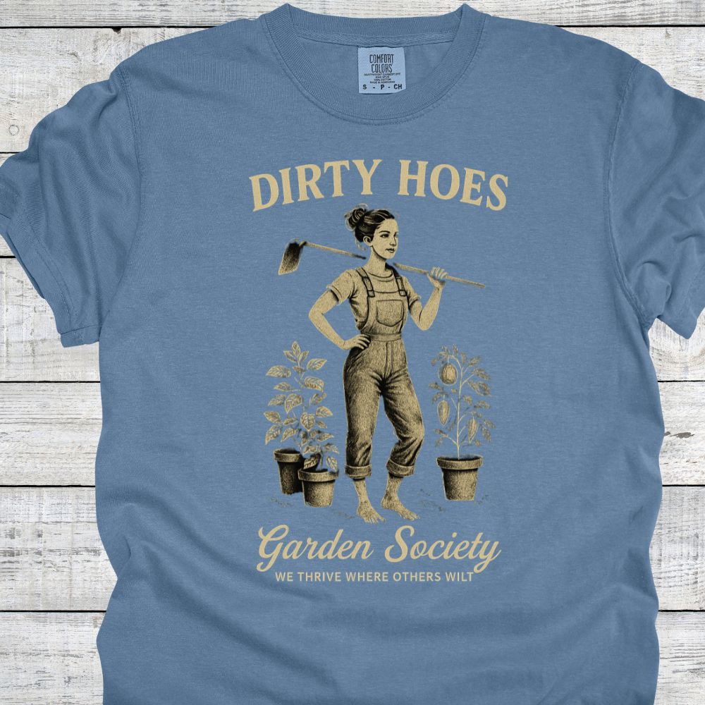 Printify T-Shirt Blue Jean / S Dirty Hoes T-Shirt