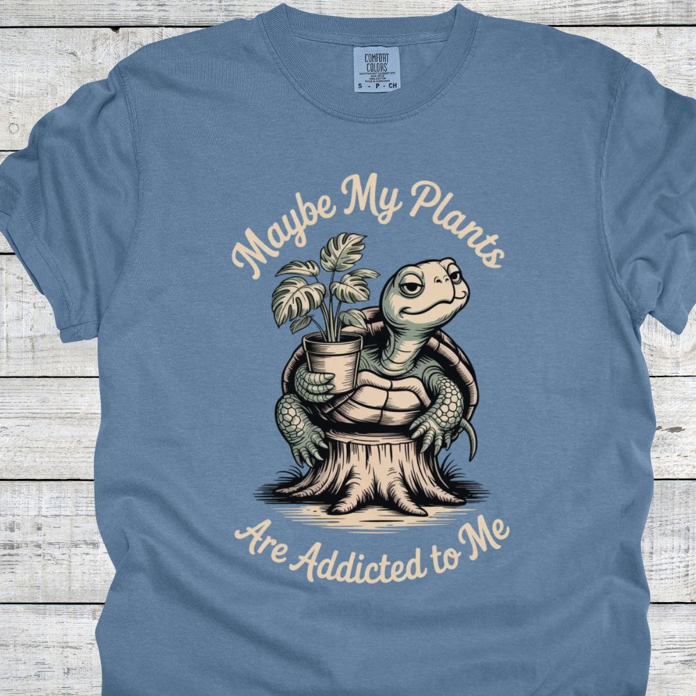 Printify T-Shirt Blue Jean / S Maybe My Plants...