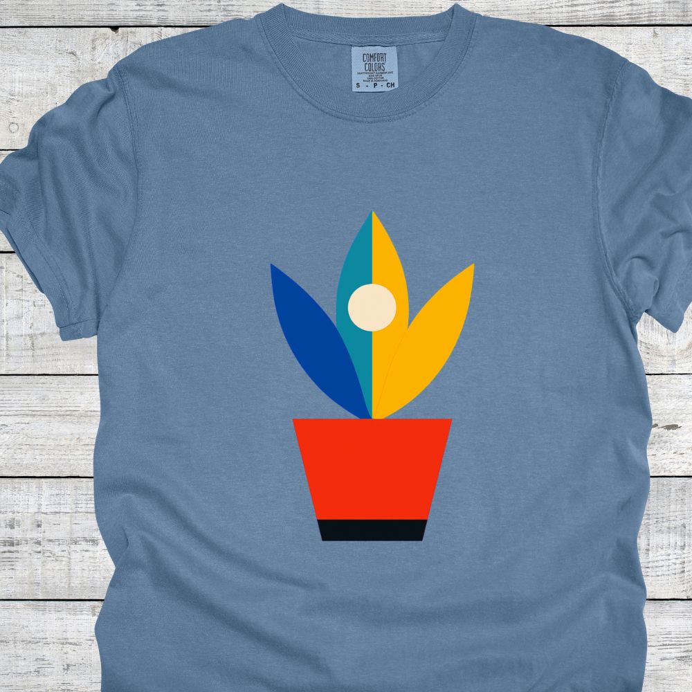 Printify T-Shirt Blue Jean / S Potted in Color T-Shirt