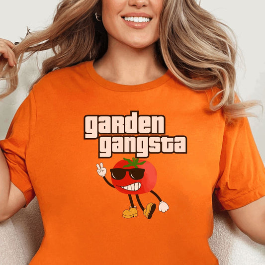 Printify T-Shirt Burnt Orange / S Garden Gangsta T-Shirt