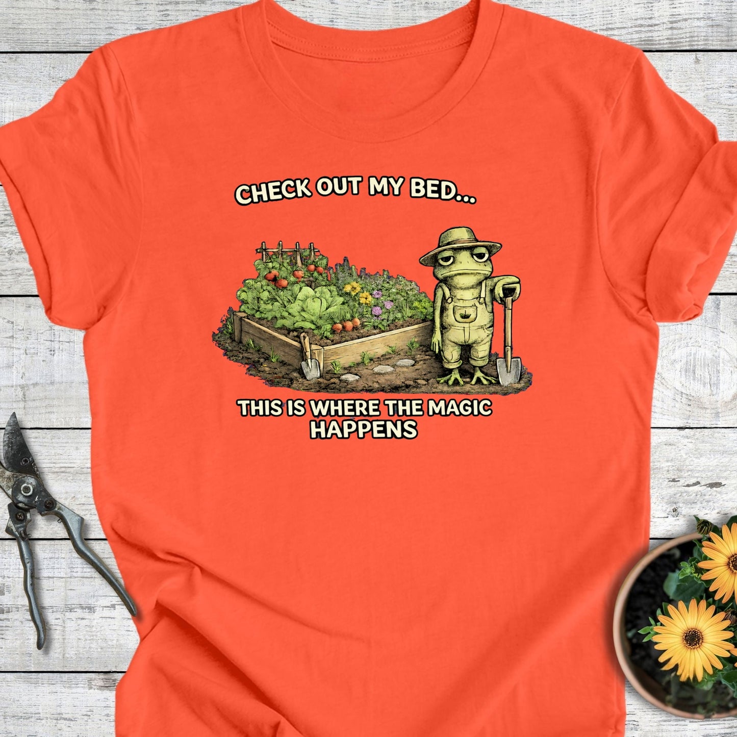 Printify T-Shirt Coral / S Check Out My Bed T-Shirt