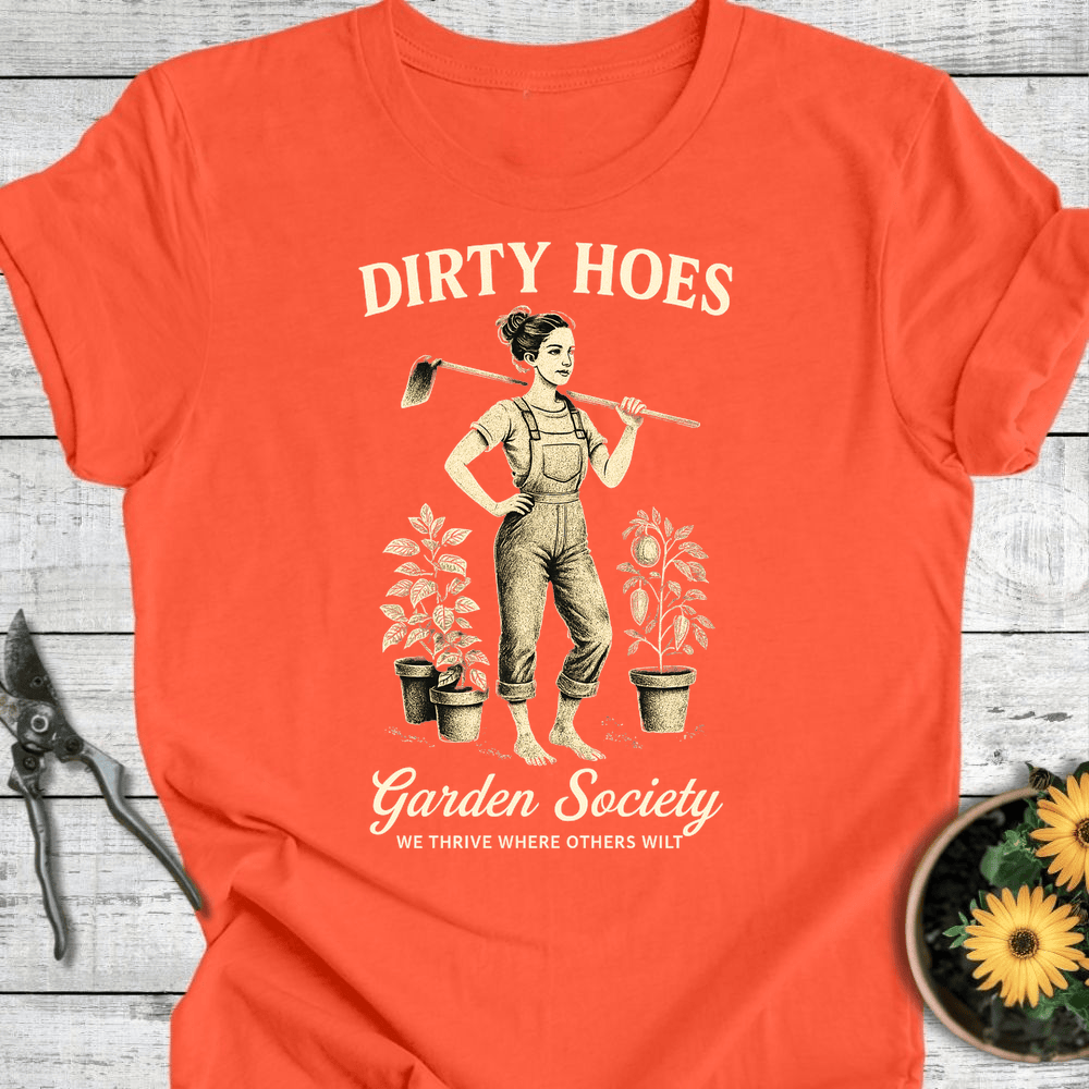 Printify T-Shirt Coral / S Dirty Hoes T-Shirt