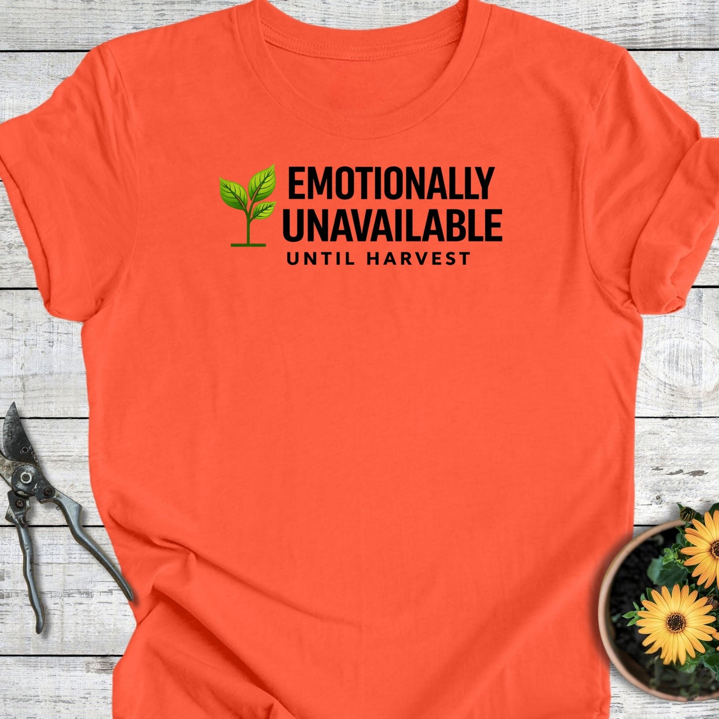 Printify T-Shirt Coral / S Emotionally Unavilable T-Shirt