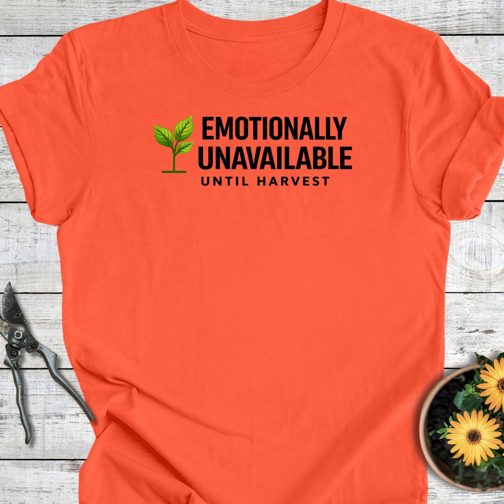 Printify T-Shirt Coral / S Emotionally Unavilable T-Shirt