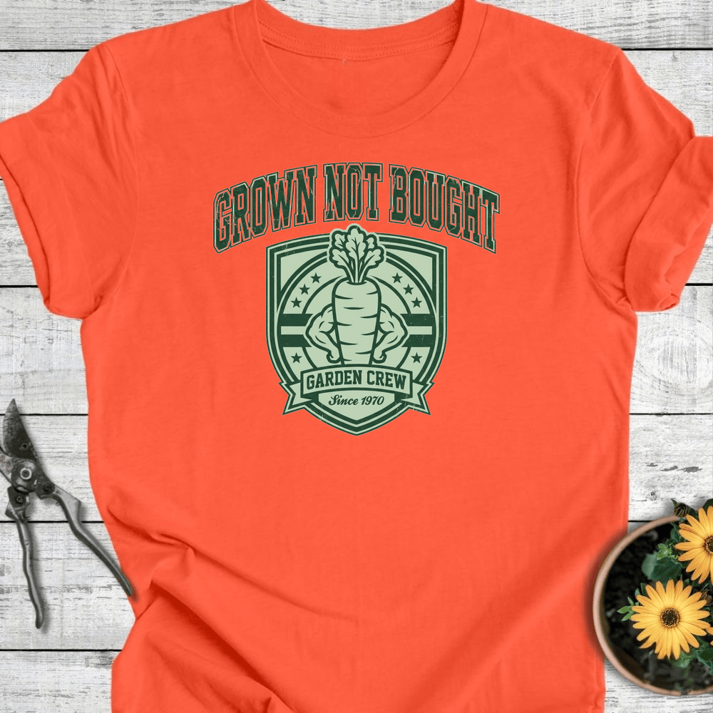 Printify T-Shirt Coral / S Grown Not Bought T-Shirt