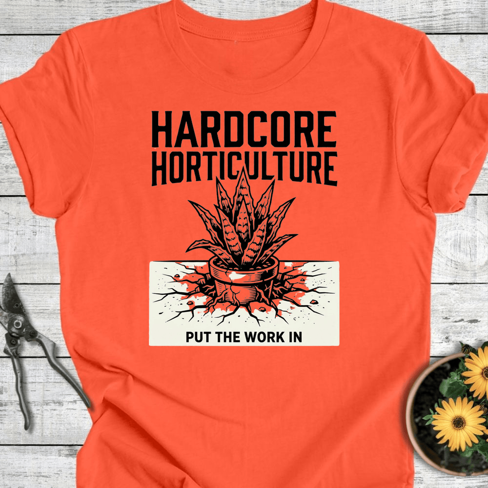Printify T-Shirt Coral / S Hardcore Horticulture II T-Shirt