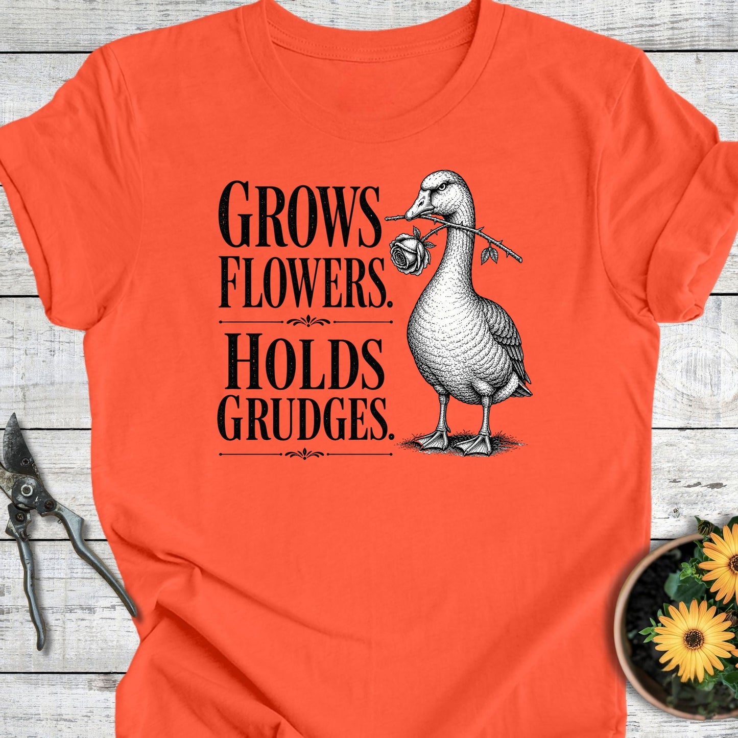 Printify T-Shirt Coral / S Hold Grudges T-Shirt