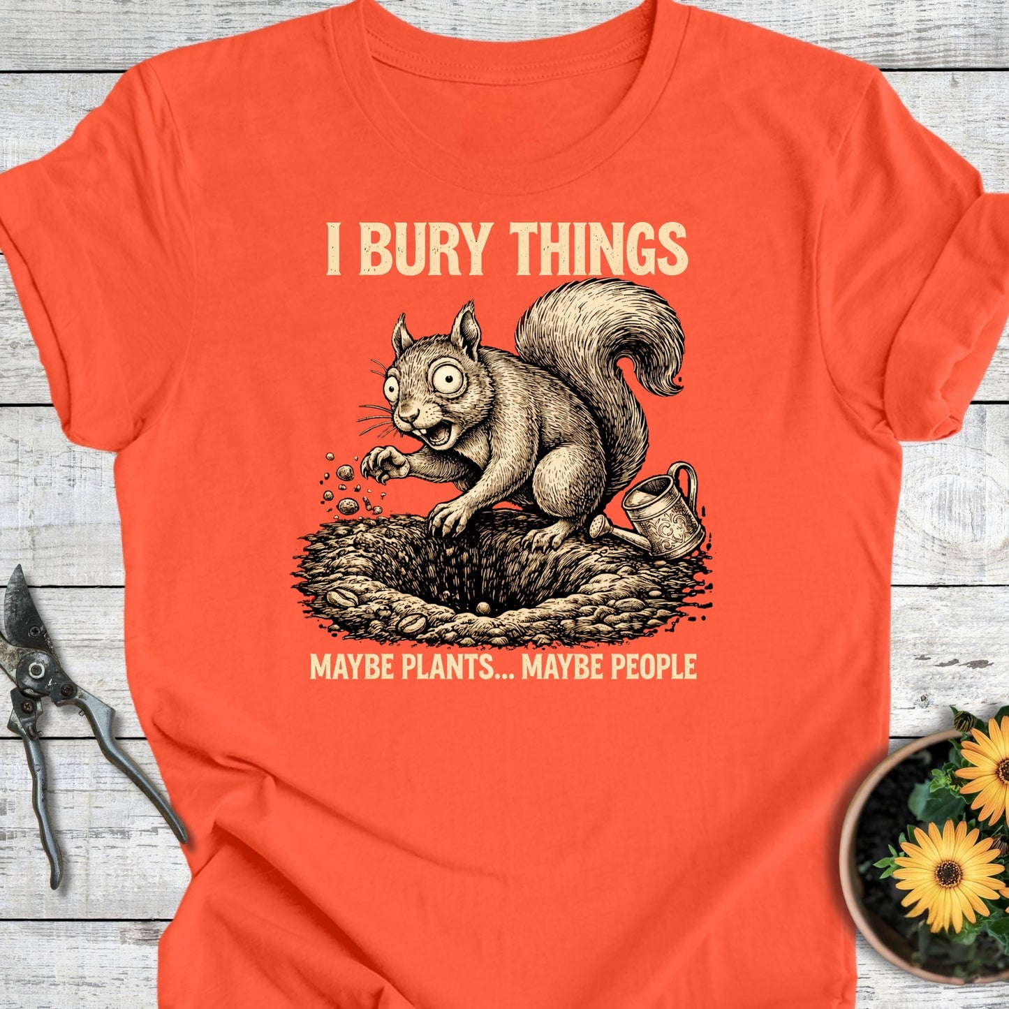 Printify T-Shirt Coral / S I Bury Things II T-Shirt
