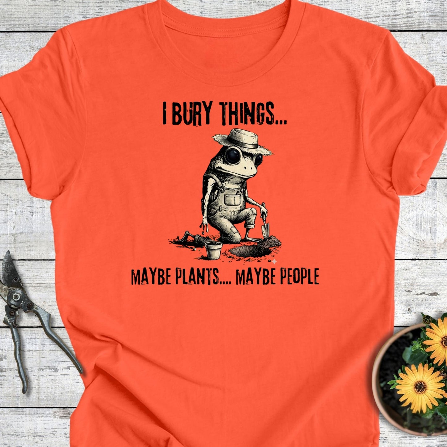 Printify T-Shirt Coral / S I Bury Things T-Shirt
