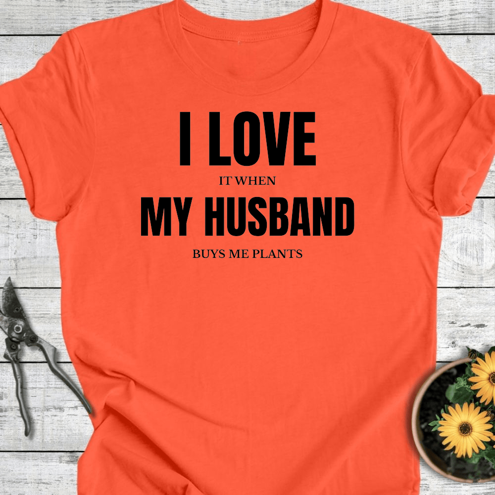 Printify T-Shirt Coral / S I Love My Husband T-Shirt