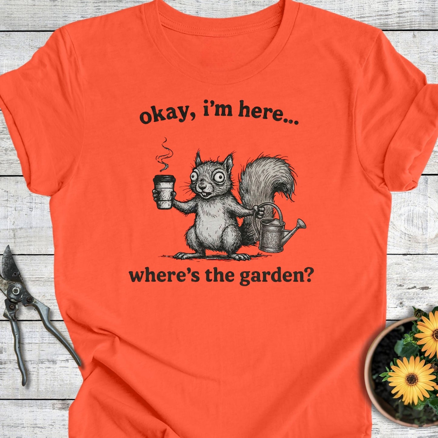 Printify T-Shirt Coral / S I'm Here T-Shirt