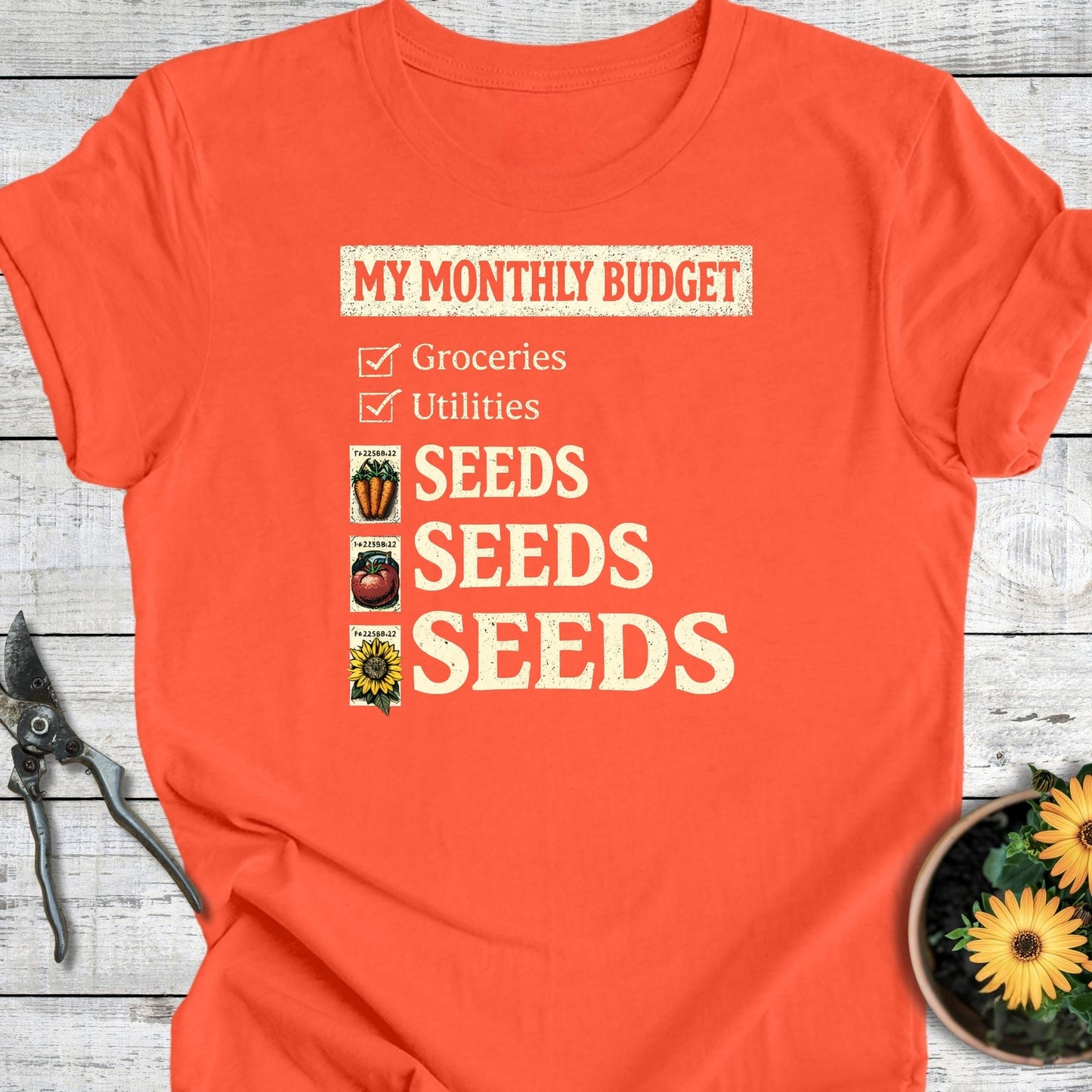 Printify T-Shirt Coral / S Monthly Budget T-Shirt